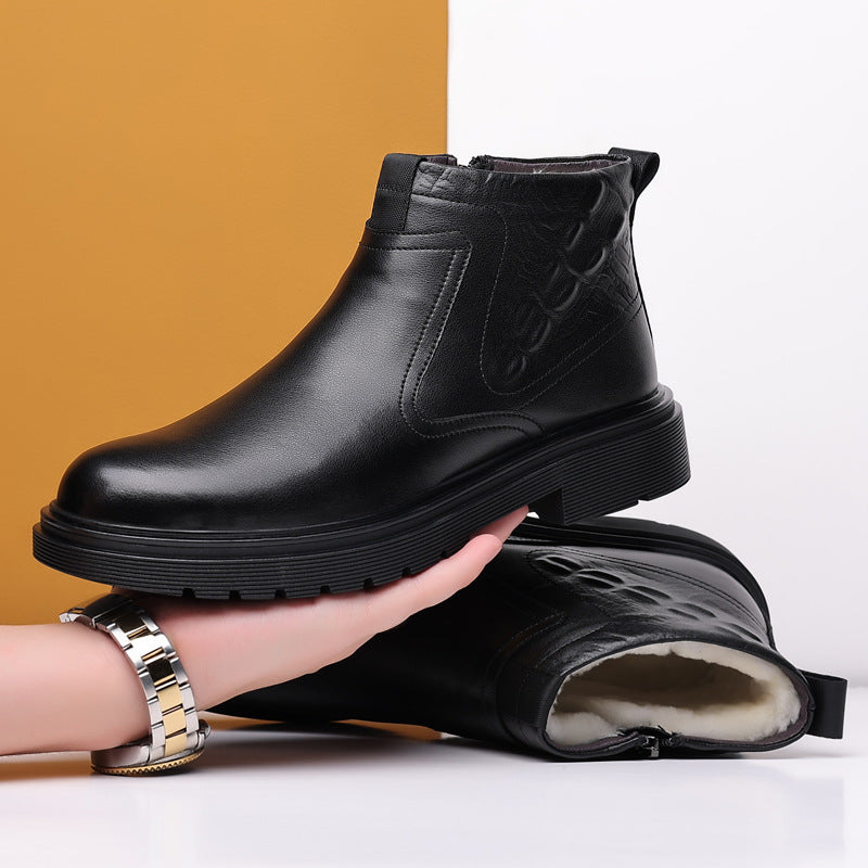Leather High-Top Boots - Boots -  Trend Goods