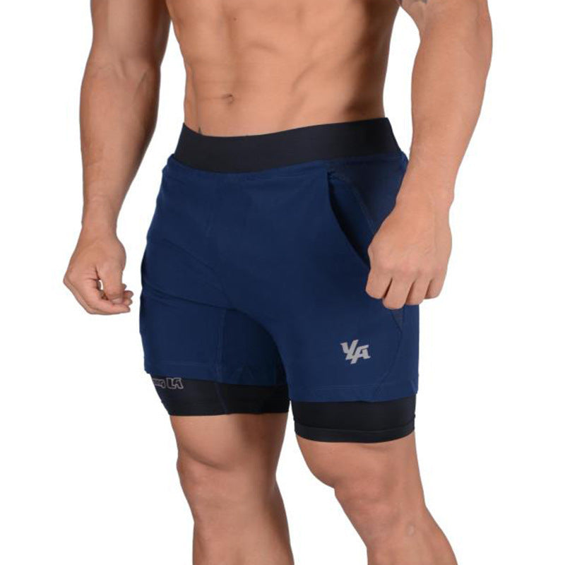 Running Shorts Gym Fitness Bodybuilding Training Quick-drying Shorts - Shorts -  Trend Goods