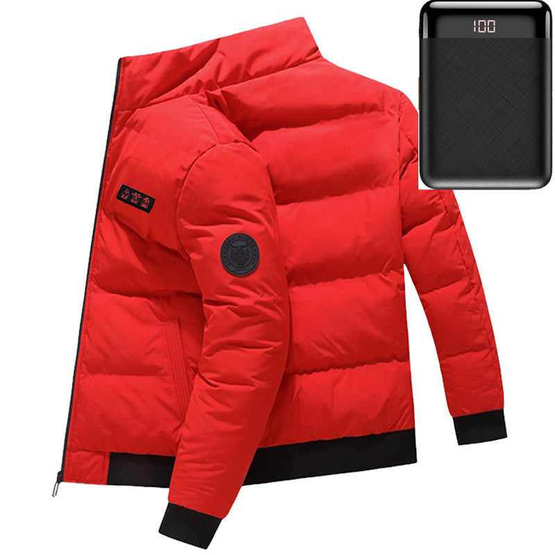 Windproof Cotton Padded USB Heating Coat - Coats -  Trend Goods