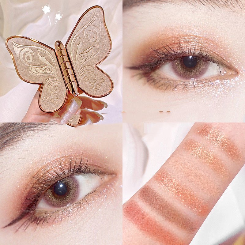 6 Colors Eyeshadow Palette Butterfly Glitter Matte Makeup Plate - Make-up Tools -  Trend Goods