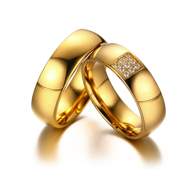 Zircon Couple Ring - Rings -  Trend Goods