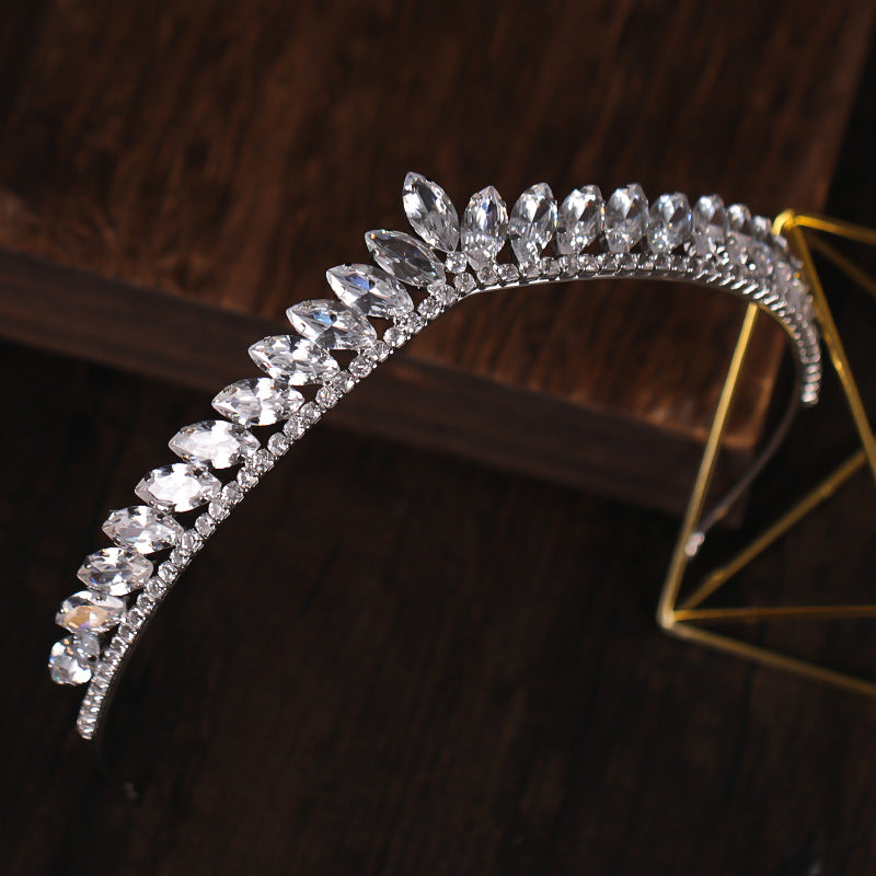 Rhinestone Crown Bridal Zircon Headband - Hair Accessories -  Trend Goods