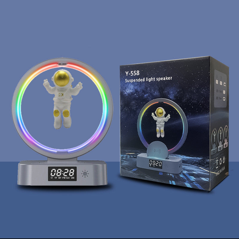 Magnetic Levitation Astronaut Bluetooth Speaker RGB Mini Radio TWS Sound Box - Bluetooth Speakers -  Trend Goods