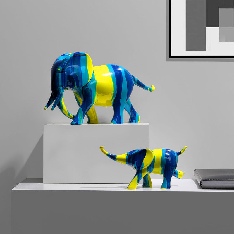 Resin Elephants Modern Home Decoration - Home Decor -  Trend Goods