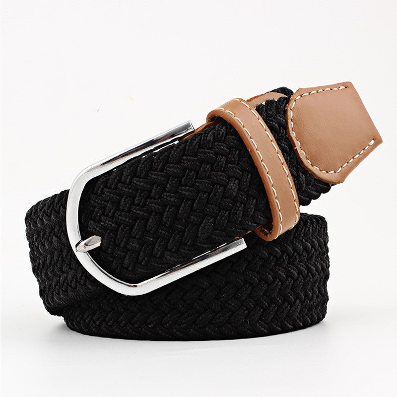 Casual Stretch Braided Canvas Belt Needle Buckle - Belts -  Trend Goods