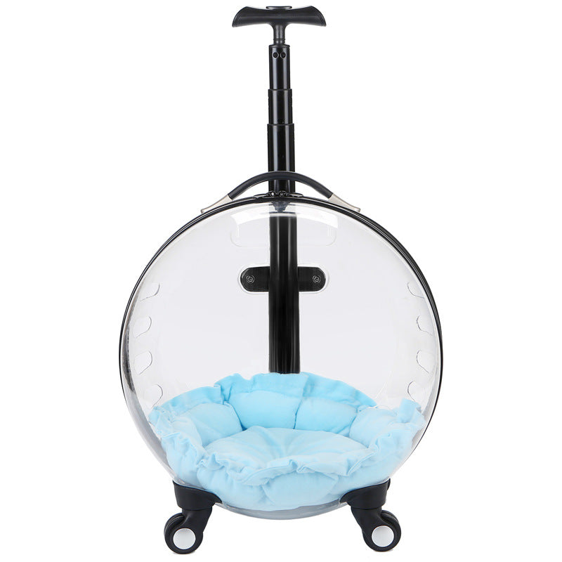 Portable Clear Space Capsule Pet Trolley - Pet Bags -  Trend Goods
