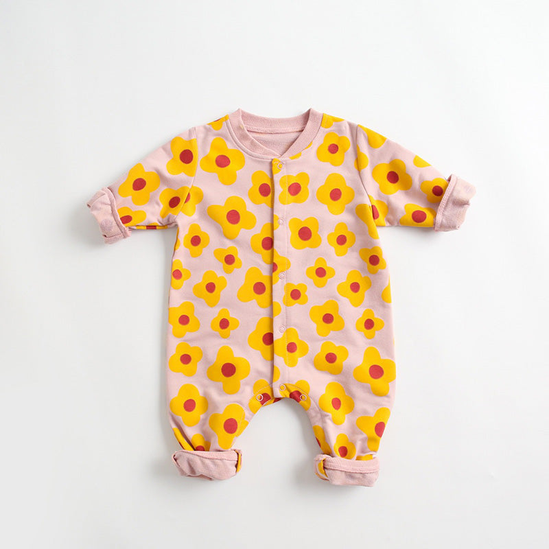 Baby Cartoon Long-Sleeved Romper - Baby Rompers -  Trend Goods