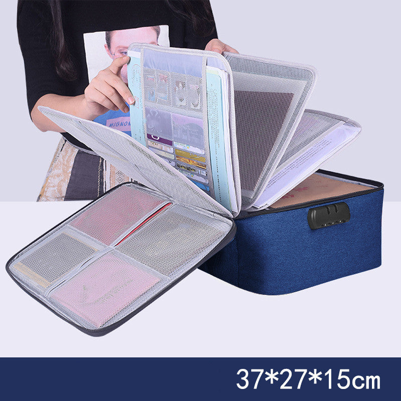 Credential Storage Bag Family Large-Capacity Multi-Function File Bill Folder - File Folders -  Trend Goods