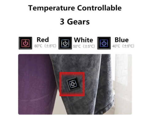 Usb Electric Heated Plush Blanket Shawl - Blankets -  Trend Goods
