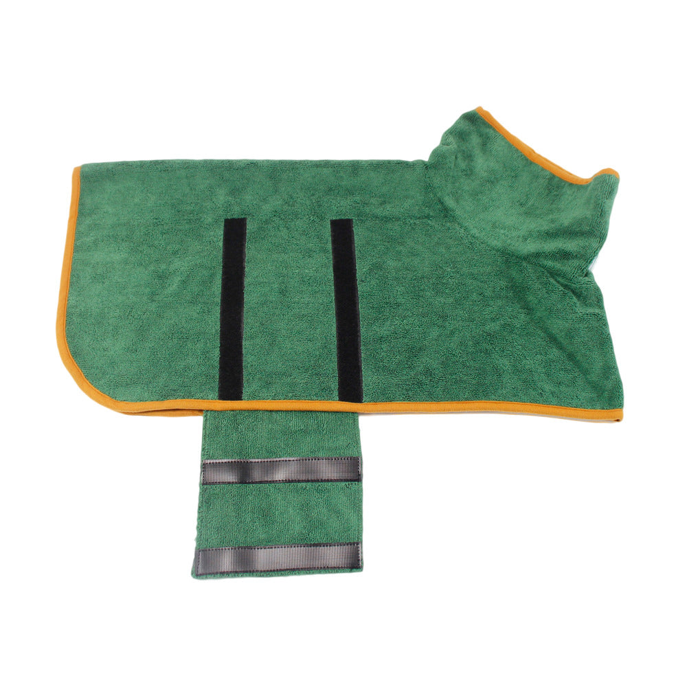 Microfiber Absorbent Pet Bathrobe With Waist-wrapped - Pet Towels -  Trend Goods