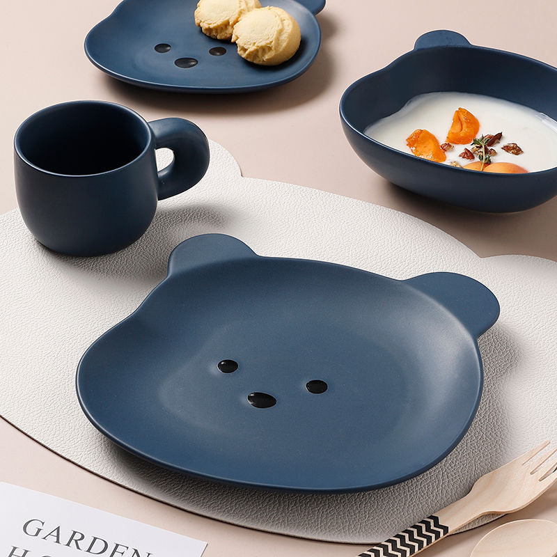 Home Cartoon Cute Bear-shaped Dinner Plate - Plates -  Trend Goods