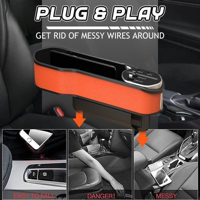 Car Seat Slot Storage Box Wireless Charging - Auto Accessories -  Trend Goods