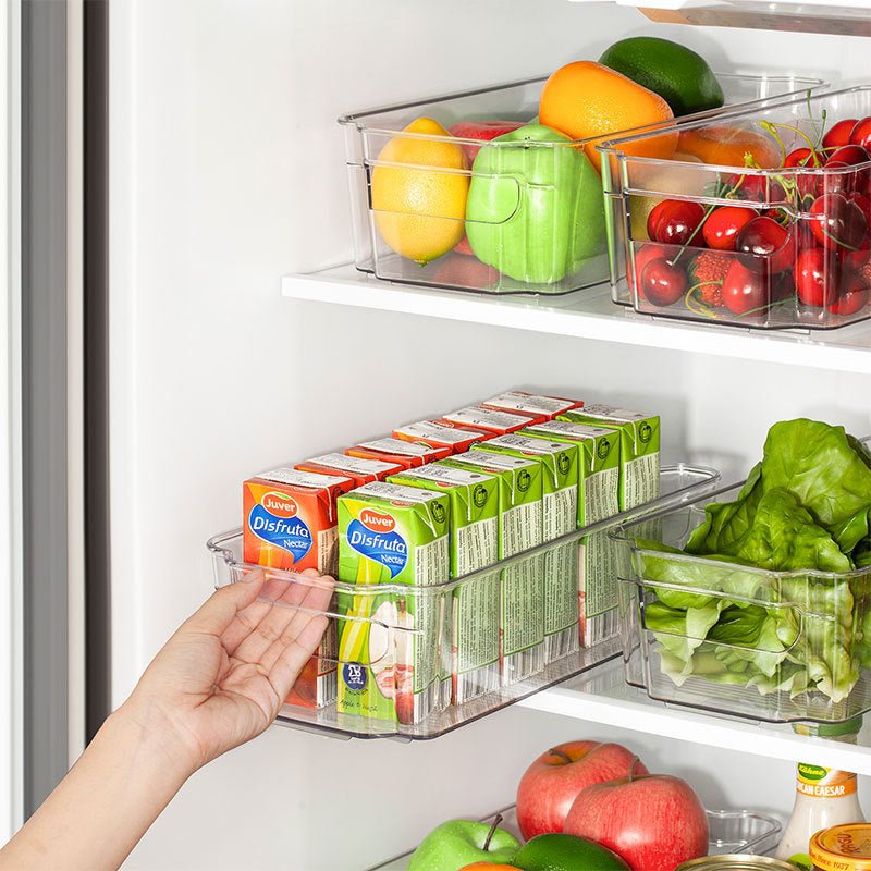 6pcs Refrigerator Organizer Storage Set Plastic Transparent Storage Box - Kitchen Organizers -  Trend Goods