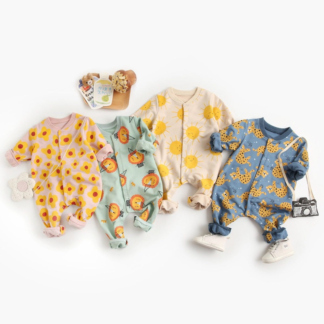 Baby Cartoon Long-Sleeved Romper - Baby Rompers -  Trend Goods