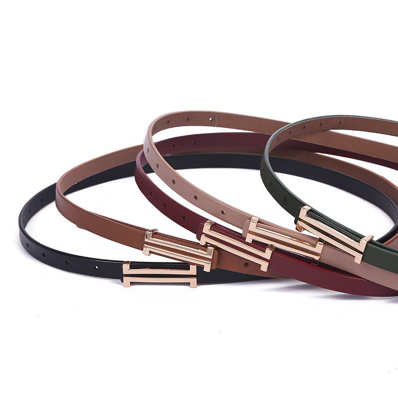 Fashion Leather Thin Belt For Women - Belts -  Trend Goods