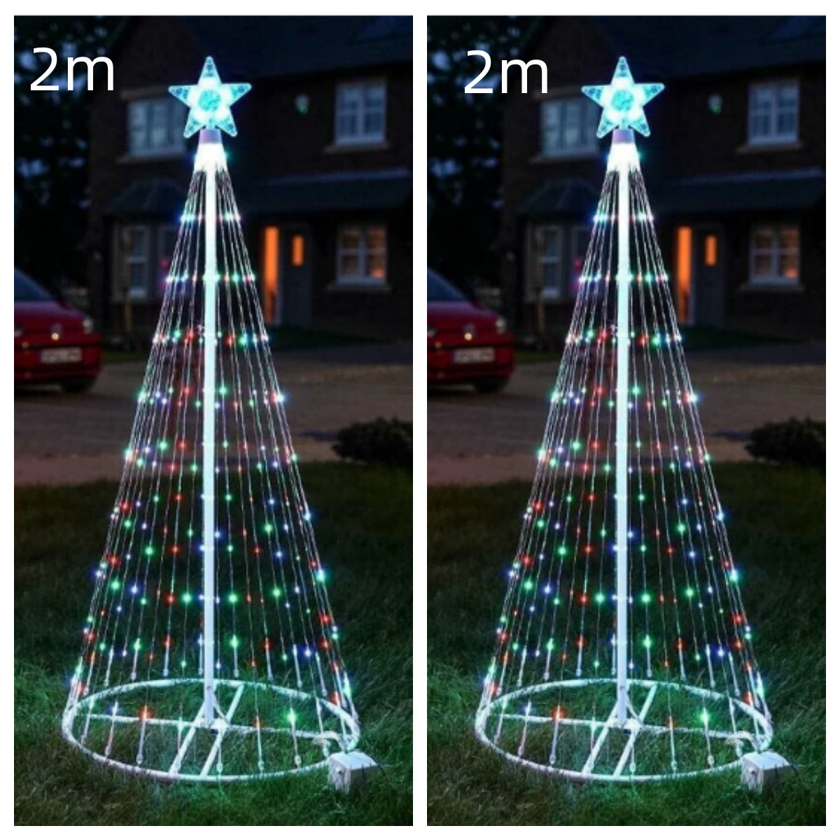 Multi Color LED Animated Outdoor Christmas Tree Lights Christmas Garden Decorations - Holiday Decorations -  Trend Goods