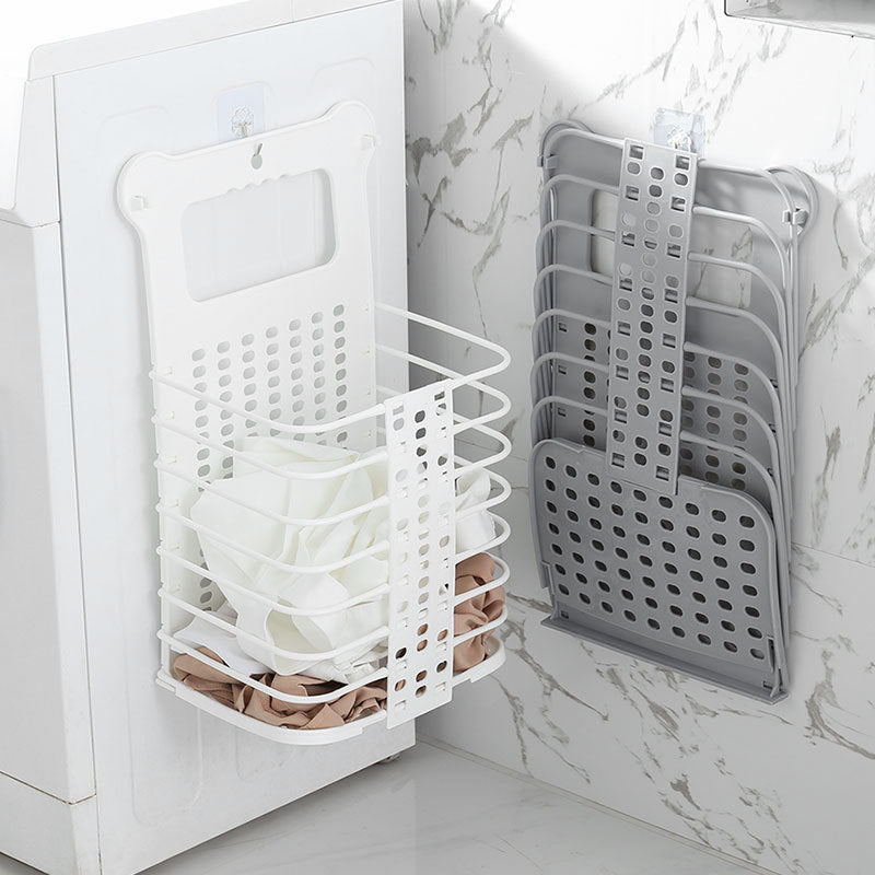 Foldable Laundry Storage Basket With Handle - Bathroom Organizers -  Trend Goods