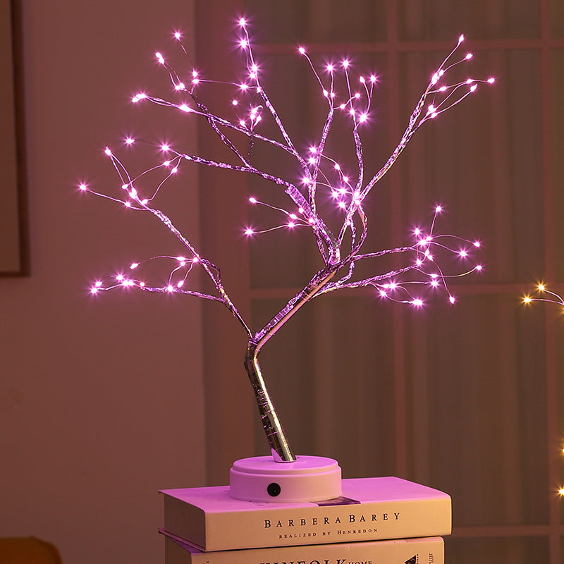 Tree Light Touch Switch Pearl Star Night Light - Home Decor -  Trend Goods