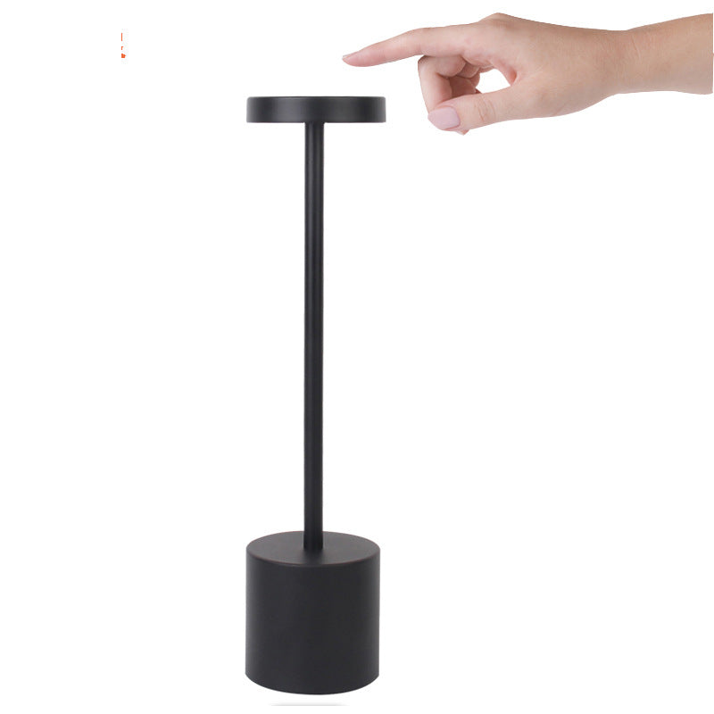 LED Aluminum Alloy Waterproof Rechargeable Desk Lamp Touch Dimming Metal Table Lamp - Table Lamps -  Trend Goods