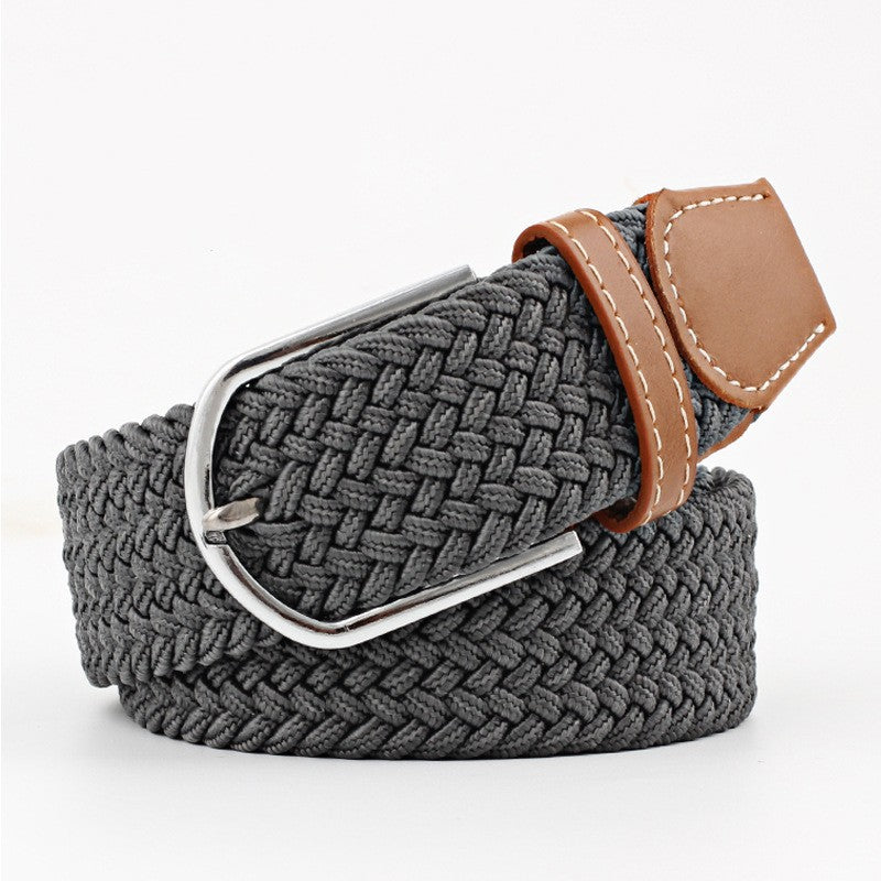 Casual Stretch Braided Canvas Belt Needle Buckle - Belts -  Trend Goods