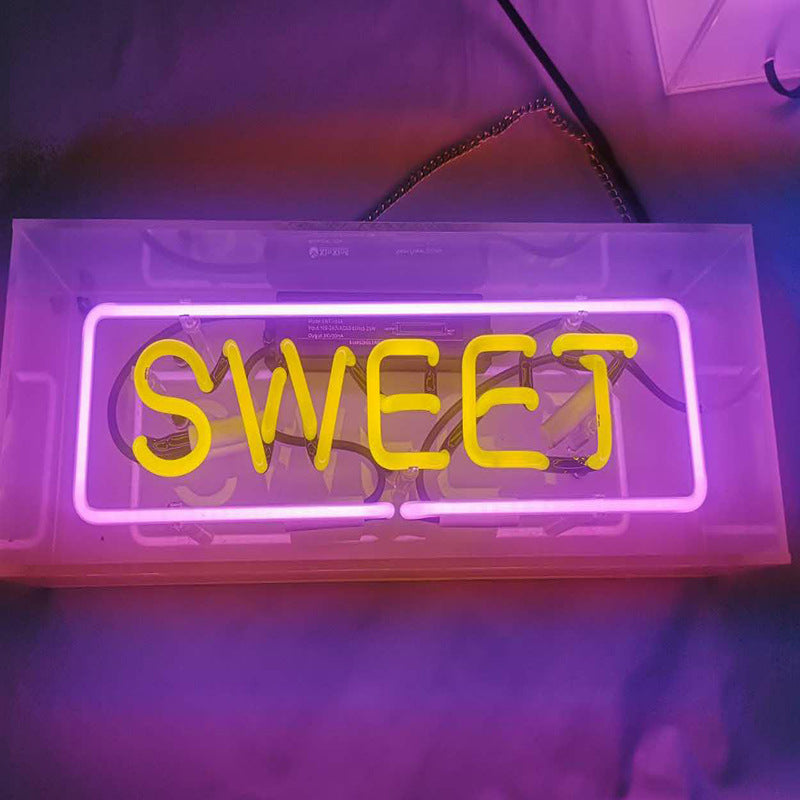 Neon Sign Acrylic Glass Light Box - Ambient Lights -  Trend Goods