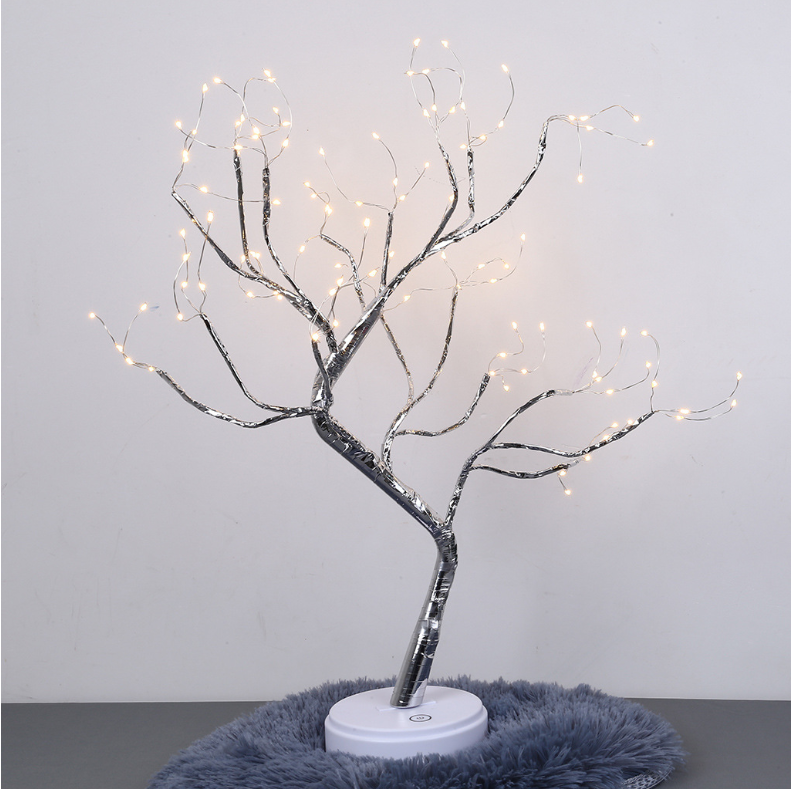 Tree Light Touch Switch Pearl Star Night Light - Home Decor -  Trend Goods