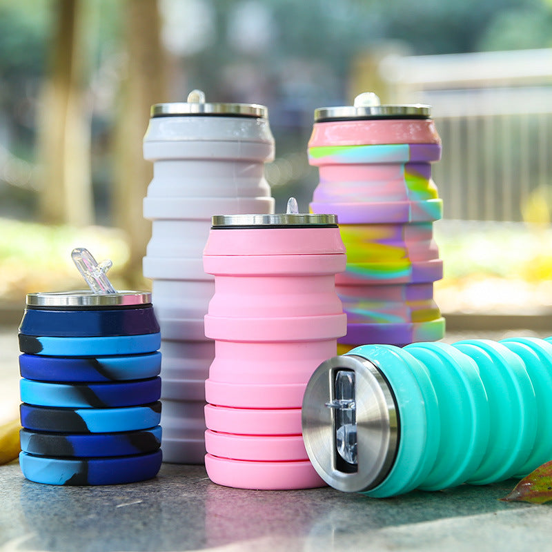 Silicone Folding Sports Water Bottle - Water Bottles -  Trend Goods