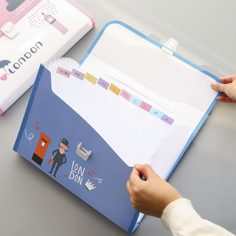 Multi-cell classification file storage bag - File Folders -  Trend Goods