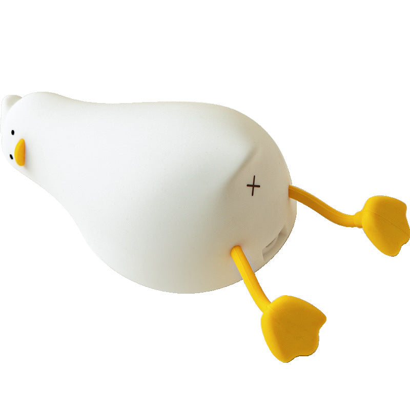 Flat Duck Silicone Night Light Children's Bedside Table Lamp - Night Lights -  Trend Goods