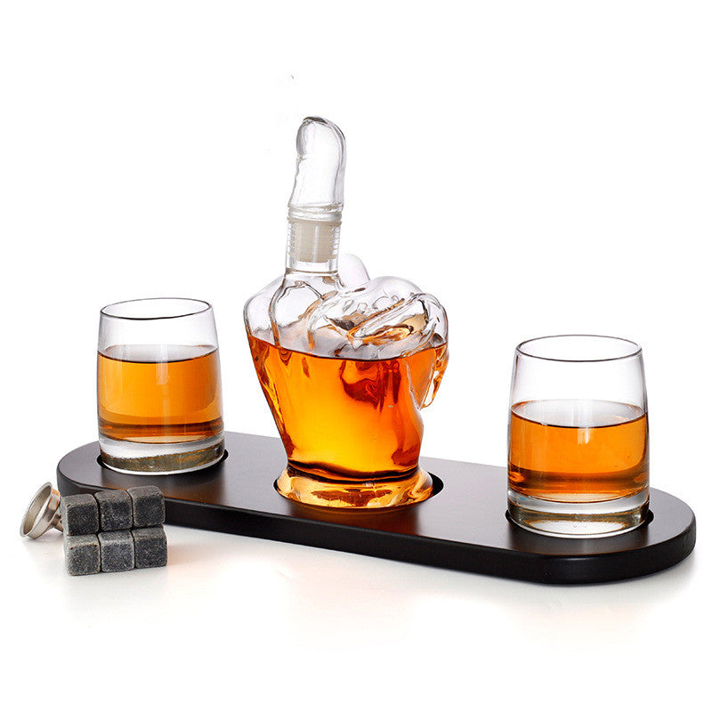 Funny Creative Glass Bottle and Glasses - Bar Stuff -  Trend Goods