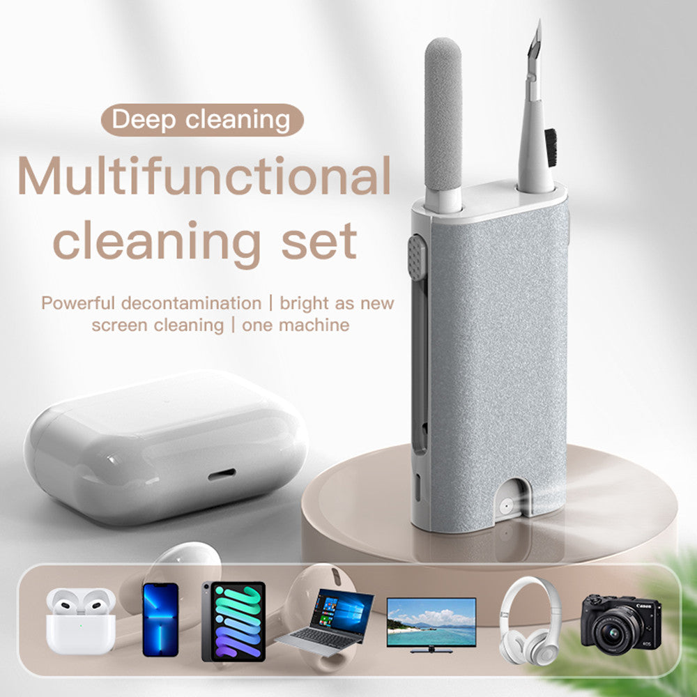 5 In 1 Screen Cleaner Kit Camera Phone Tablet Laptop Screen Cleaning Earphone Cleaning Brush Pen - Cleaning Gadgets -  Trend Goods