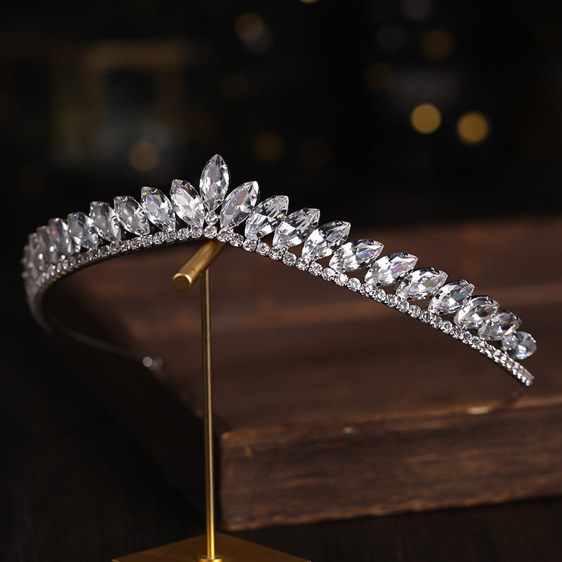 Rhinestone Crown Bridal Zircon Headband - Hair Accessories -  Trend Goods