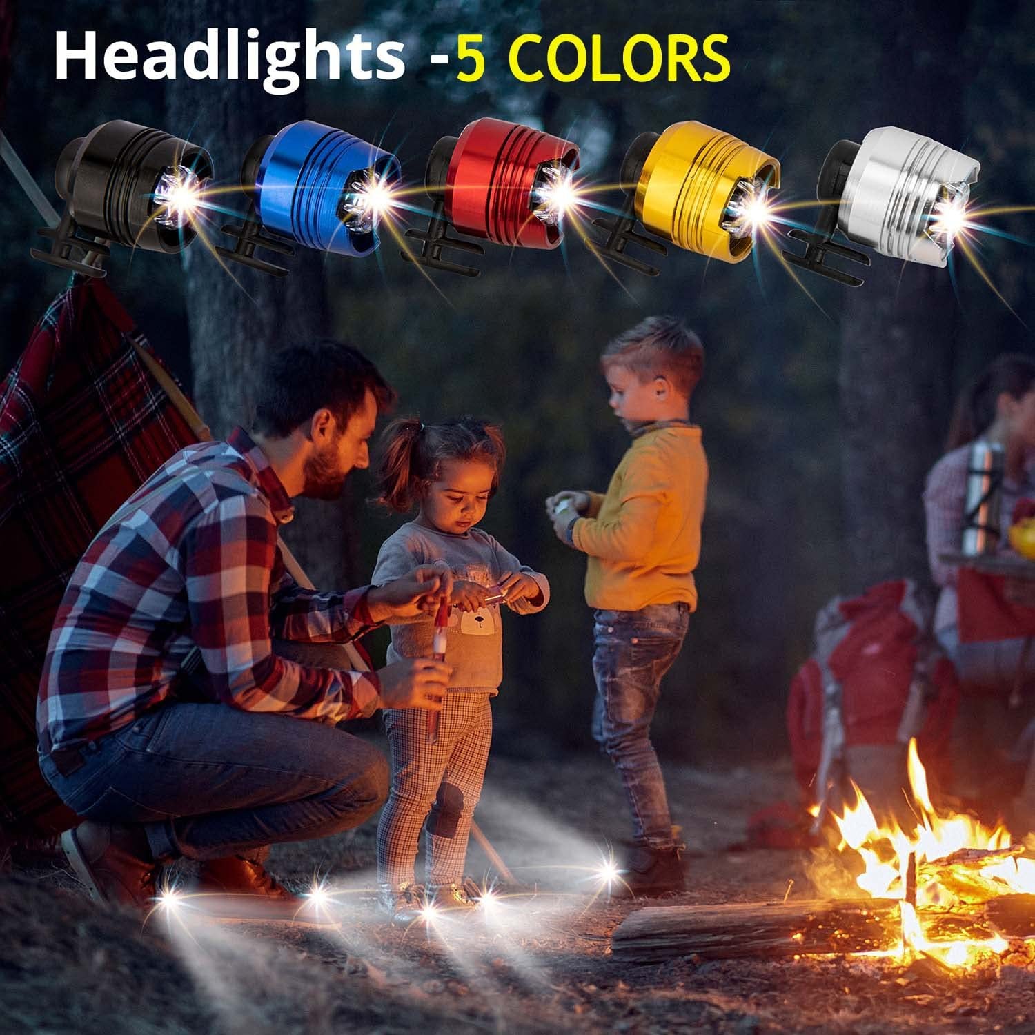 IPX5 Waterproof LED Headlights For Crocs Light 3 Modes - Flashlights -  Trend Goods