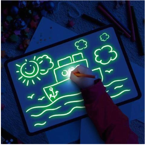 Educational Drawing Pad 3D Magic 8 Light Effects Puzzle Board Sketchpad - Toys & Games -  Trend Goods