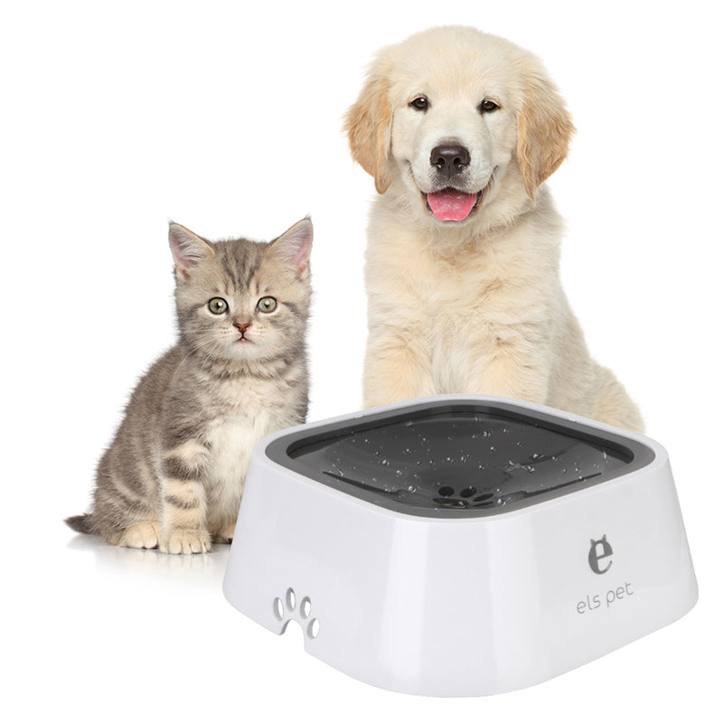 1.5L Pet Water Bowl Anti-Overflow Slow Water Feeder Pet Fountain - Pet Bowls -  Trend Goods