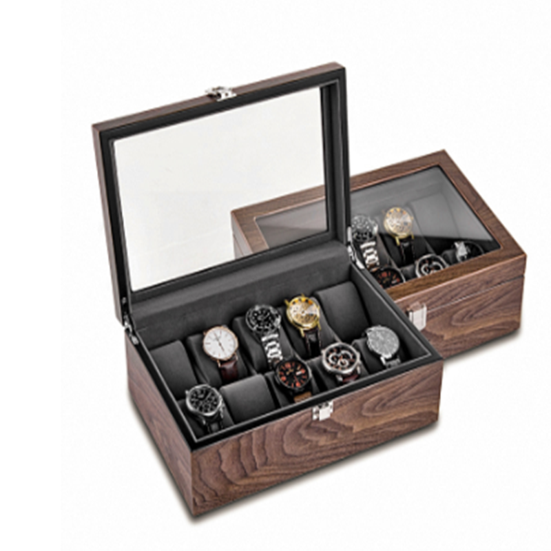 Walnut Watch Storage Organizer Box - Watch Boxes -  Trend Goods