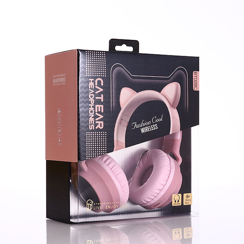 Cute Bluetooth 5.0 Headphone Stereo Wireless Headset - Bluetooth Headsets -  Trend Goods