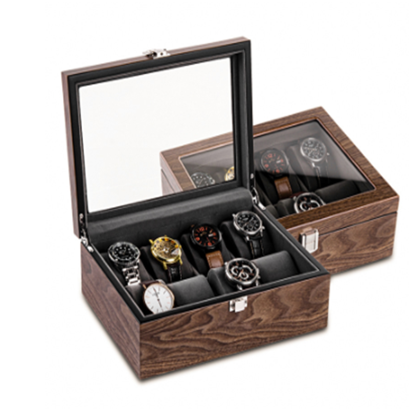 Walnut Watch Storage Organizer Box - Watch Boxes -  Trend Goods