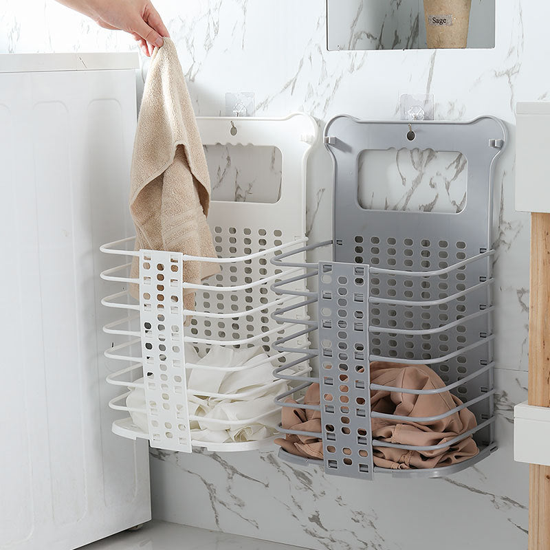 Foldable Laundry Storage Basket With Handle - Bathroom Organizers -  Trend Goods