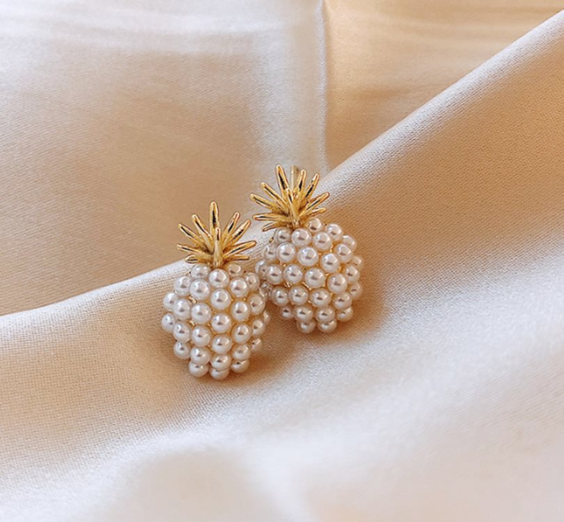 Pineapple Pearl Earrings - Earrings -  Trend Goods