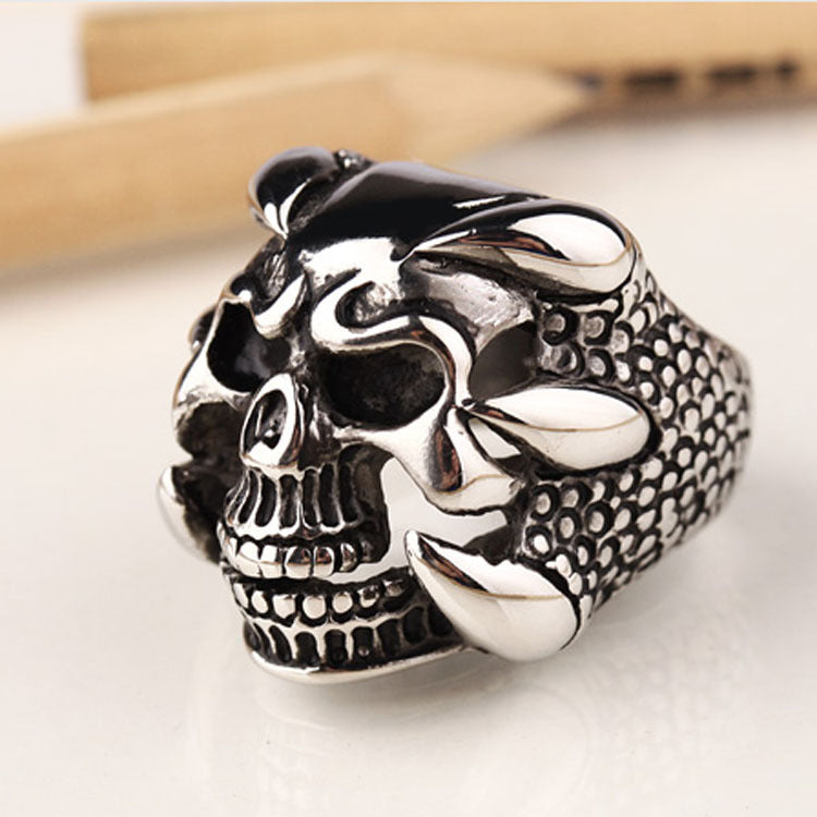 Luminous Skull Spike Ring - Rings -  Trend Goods