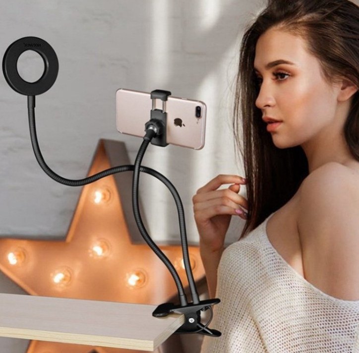 LED Selfie Ring Light for Live Adjustable Makeup Light-8cm Stand - Selfie Lights -  Trend Goods