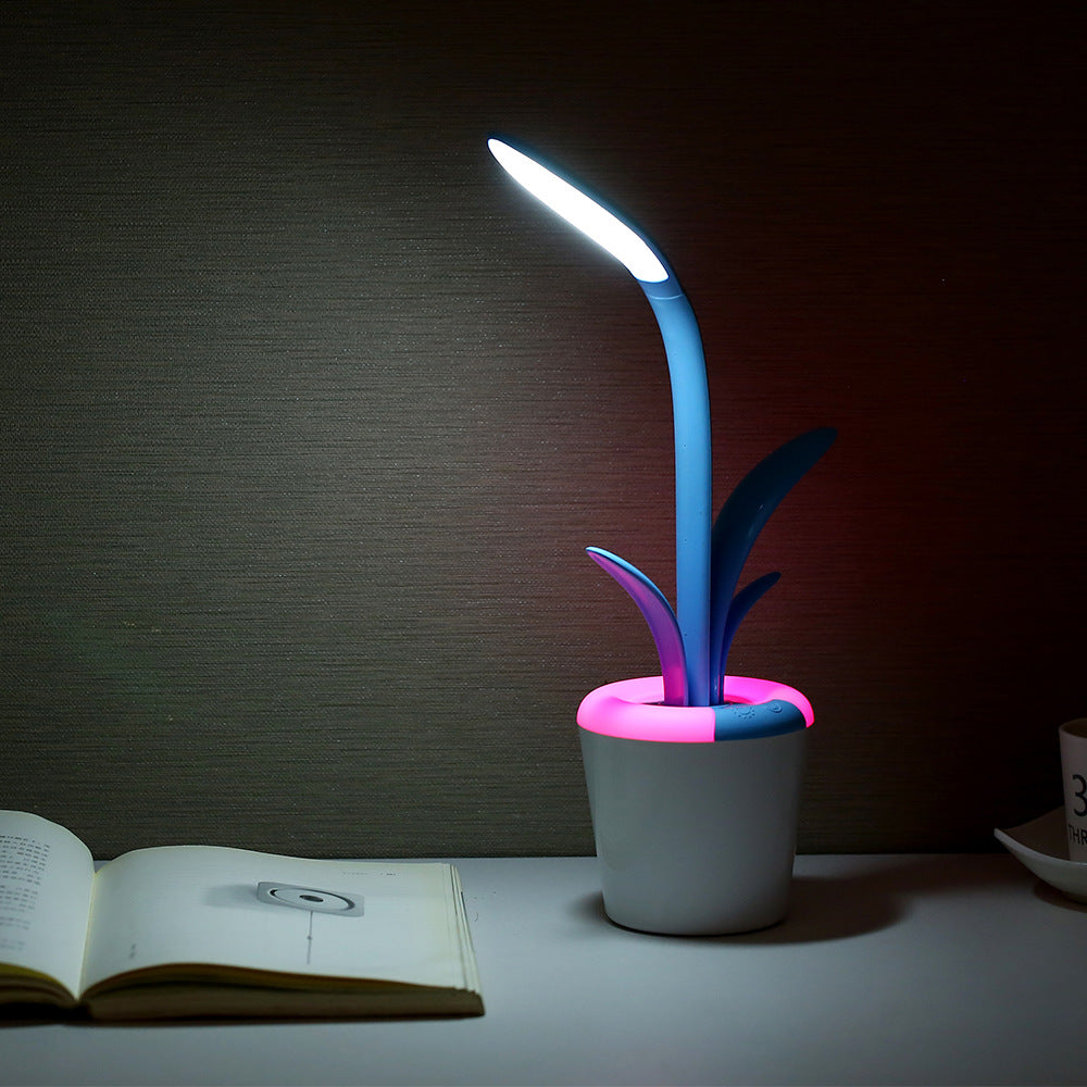 USB Eye Protection LED Flower Table Lamp - Table Lamps -  Trend Goods