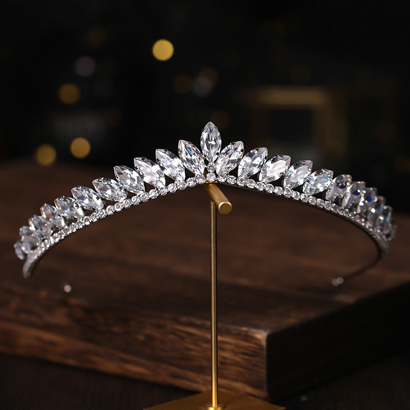 Rhinestone Crown Bridal Zircon Headband - Hair Accessories -  Trend Goods