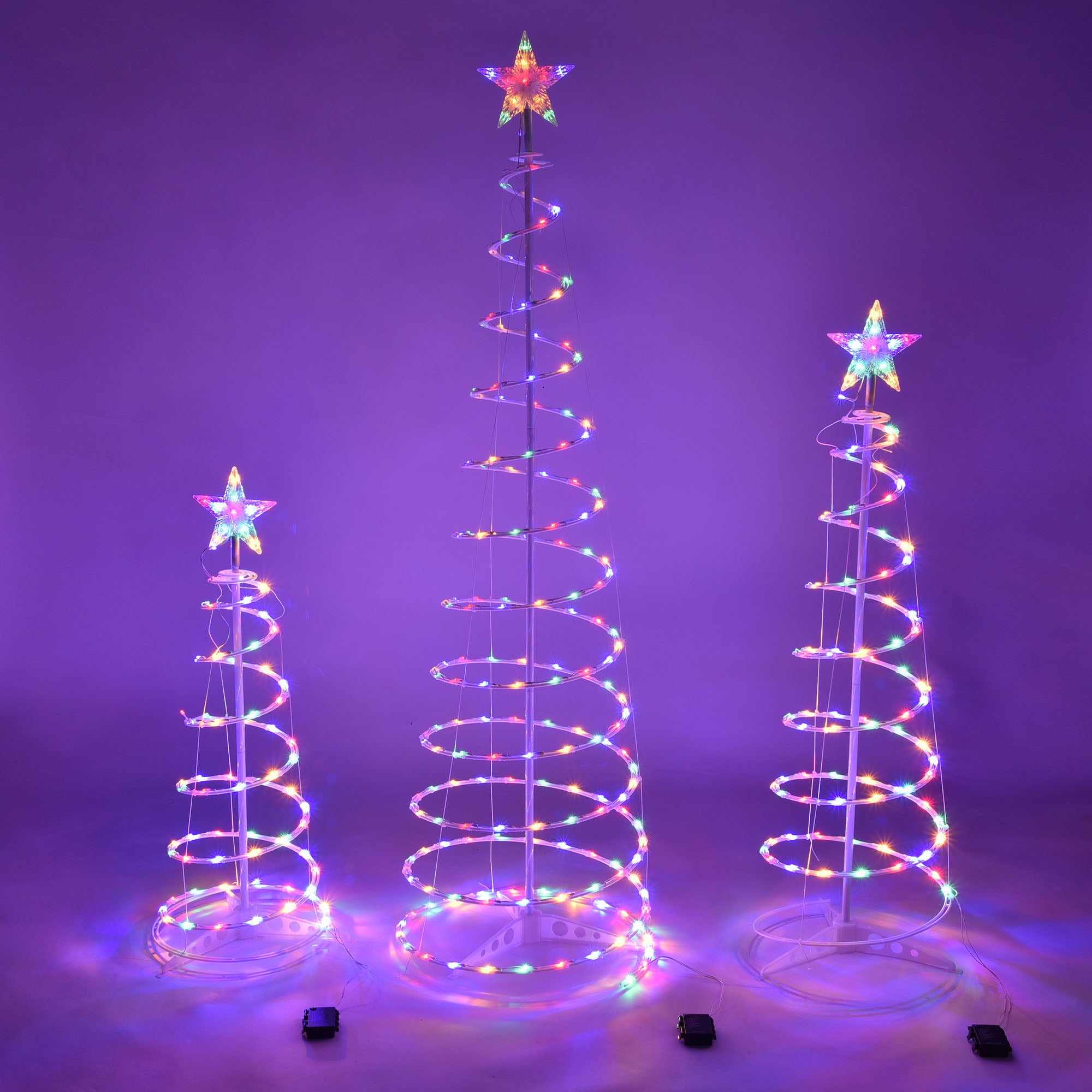 LED Spiral Christmas Tree Indoor And Outdoor Decoration Lights - Christmas Tree -  Trend Goods