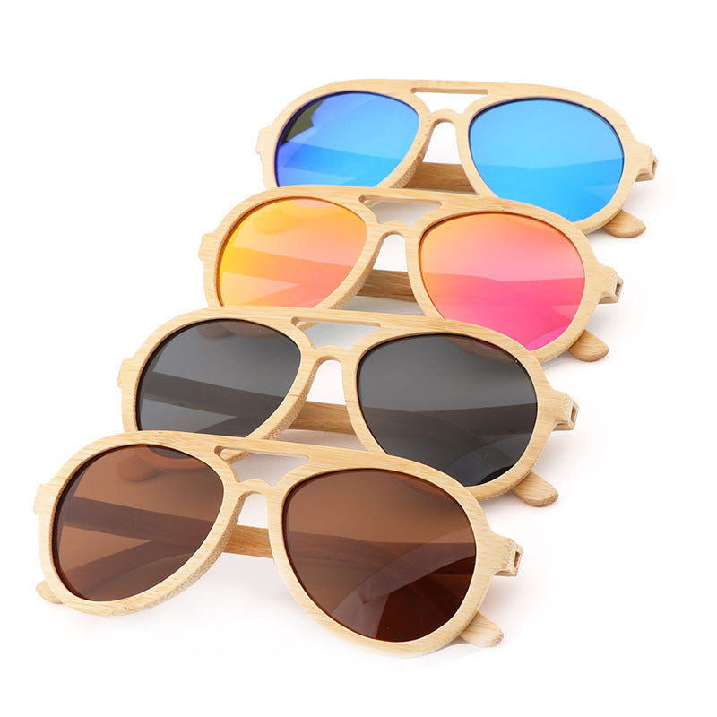 Wooden Frame Unisex Sunglasses - Sunglasses -  Trend Goods