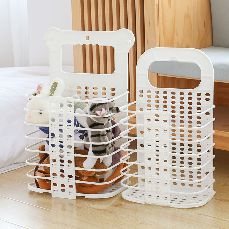 Foldable Laundry Storage Basket With Handle - Bathroom Organizers -  Trend Goods
