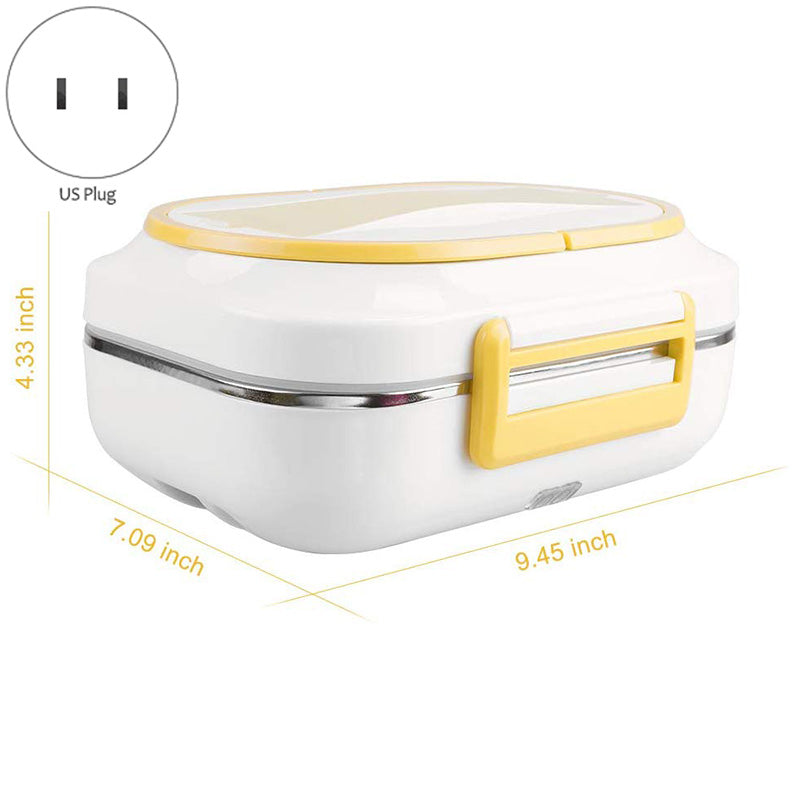 Three-grid Electric Heating Lunch Box Food Heater For Vehicle or Office - Lunch Boxes -  Trend Goods