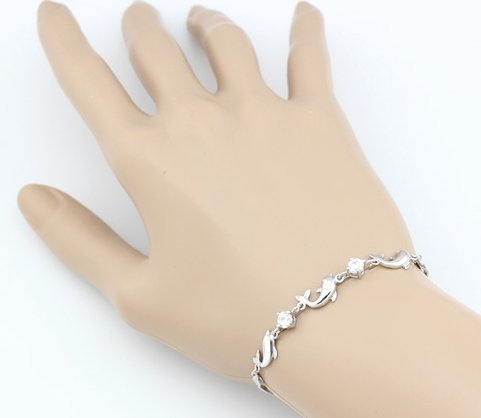 925 Sterling Silver Bracelet Dolphin Amethyst Bracelet - Bracelets -  Trend Goods