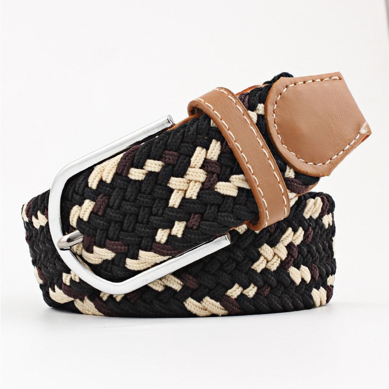 Casual Stretch Braided Canvas Belt Needle Buckle - Belts -  Trend Goods